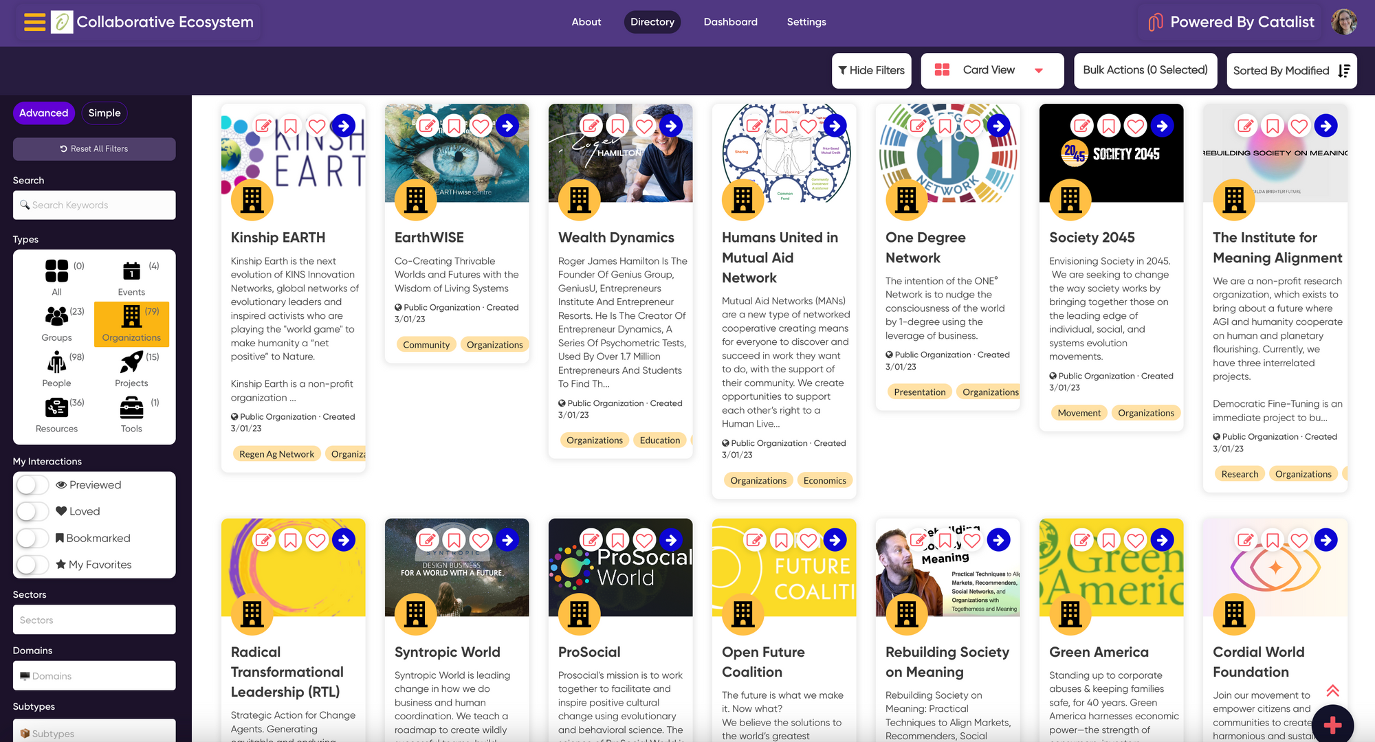 Collaborative Ecosystem Directory in Card view - Catalist 15-8-2023.png